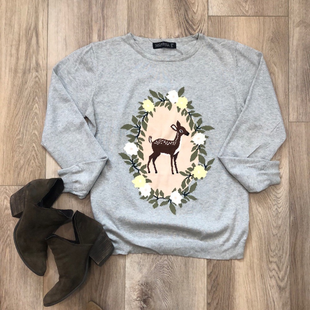 ModCloth Deer Sweater
